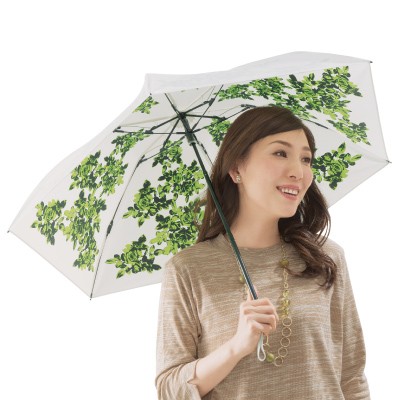 晴雨兼用ローズ柄日傘
